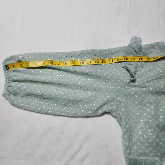 W5 Green with Gold Sparkle Accent Top Size Medium - Picture 9 of 12